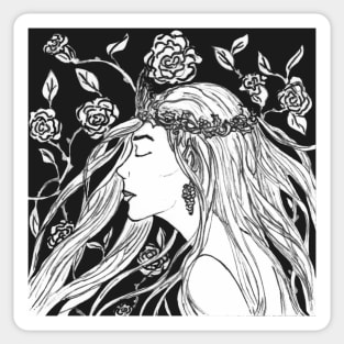 White Rose of Shaerrawedd Sticker